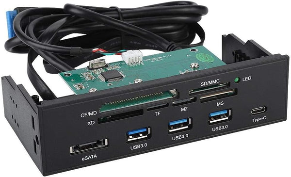 Mugast Internal Card Reader, 5.25 inches USB 3.0 Interface Multifunction Internal Card Reader