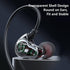 3.5mm MP3 Dual Driver Wired Ear Buds with Mic and Extra Bass, Ear Phones with Cord, Jack Plug in Headphones, Wire