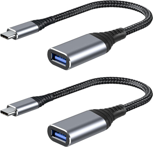 ROTOPATA USB C to USB Adapter, 2 Pack Type C Male to USB