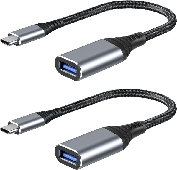 ROTOPATA USB C to USB Adapter, 2 Pack Type C Male to USB