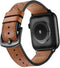 Mifa Leather Band for Apple Watch 10 42mm, 9 8 7 41mm, 6 SE 5 4 40mm 38mm, Vintage Buckle Strap Brown
