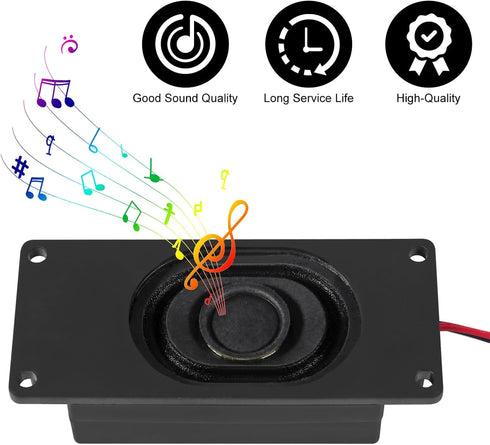 2Pcs Audio Speaker 3 Watt 8 Ohm Speaker JST-PH2.0 Interface for Small Electronic Projects Advertising Machines