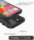 iPhone 14 Pro Max Waterproof Case, Full Body Shockproof Dust Proof Cover with Built-in Screen Protector (Black, 6.7