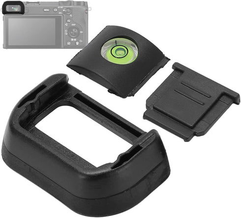 Set, EP17 A6600, A6500, A6400 Sanpyl Camera Eyepiece Eyecup Viewfinder Eye Cup Eyepiece Eyecup with Cold Shoe Cover