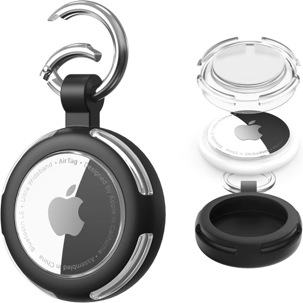 AirTag Holder for Apple AirTag, Waterproof Keychain Accessories, Full Protection Case for Dog Collar, Kids, Keys,
