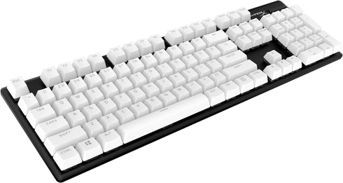 HyperX PBT Keycaps Full Key Set, Double Shot PBT Material, English (US) Layout, 104 Keys - White