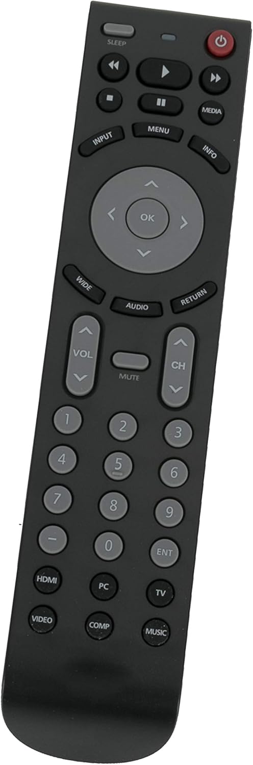 New RMT-JR01 Replacement Remote Compatible with JVC LED HD Smart TV Models JLC32BC3000, JLC42BC3002, EM39T