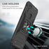 Samsung A11 Phone Case with Screen Protector, Hard Rubber Bumper with 360° Rotation Ring Kickstand