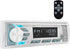 Single Din Marine Stereo Receiver: Bluetooth Boat Radio with Digital LCD Display, AM FM MP3, USB Charging