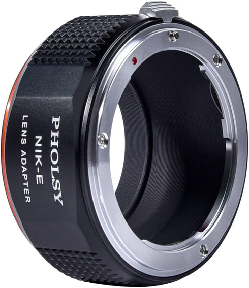 Lens Mount Adapter for Manual Focus, Compatible with Nikon F Lens to Sony E (NEX) Camera Body
