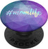 Rainbow #momlife Teal Purple Polygon PopSockets Swappable PopGrip