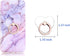 lenoup Transparent Heart Cell Phone Ring Holder Kickstand,Bling Bling Sparkle Diamond Clear Heart Cell Phone Finger