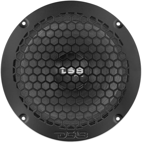 DS18 PRO-GRILL8MS/BK 8" Universal Shallow Speaker Grill, Steel Metal Mesh Cover for Mid Range Speakers