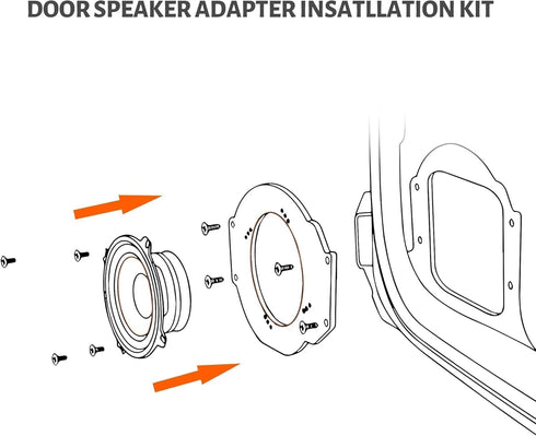 NuIth Car 6.5 Inch Speaker Adapter Bracket with Wiring Harness Kit for 2006-2013 Honda Civic/Accord/CR-V