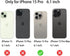 iPhone 15 Pro 6.1" Anti-Blue Tempered Glass Screen Protector Film - 2 Pack, 9H Hardness, Full Coverage (Blue)