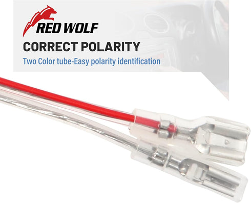 RED WOLF Door Speaker Wiring Harness Connector Adapter for Nissan Pathfinder Frontier