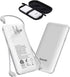 Portable Power Bank 10000mAh, Ultra Slim Charger with Built-in AC Plug, Compatible with All Kinds of Cellphones