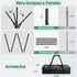 Qoolfoto 57ft 5 Green Screen Backdrop Kit, Portable Greenscreen Background with Adjustable T-Shaped Stand, Clamps