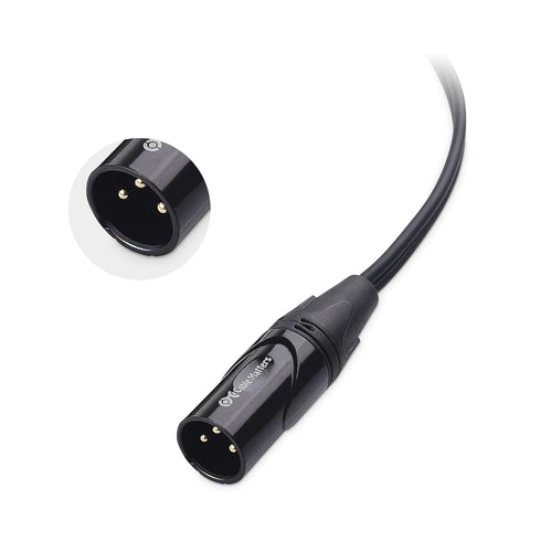 Cable Matters Dual RCA to XLR Stereo Audio Splitter Cable - 10 ft / 3m in Black