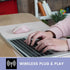 Perixx PERIMICE-621P Wireless Mouse - Silent Click with Ergo Design, Compatible for Desktop and Laptop PC - Wireless