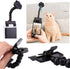 SquEqu Pet Selfie Stick Phone Clips with Double Head Clamps Dog Treats Holder Dog Selfie Portrait Tool for Cat Photo