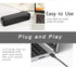 USB Computer Speaker, USB Powered Mini Soundbar, Laptop Stereo Speakers with Space Saving Design