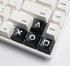 LZYDD Keyboard Keycaps, Arrow/Direction Key PSP Controller Pattern for Cherry MX Backlit Mechanical Gaming (4pcs, Black)