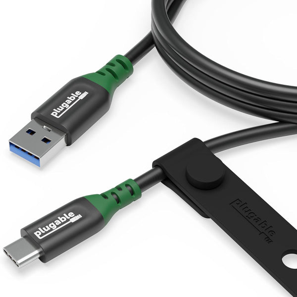 Plugable USB C to USB A Cable, 3.3 Ft USB 3.2 Gen 2, 3A Charging USB C Data Cable for iPhone 15, iPad, Samsung Galaxy,