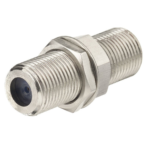 wlaniot F Type Adapter,F Female to F Female Bulkhead Connector 2pcs F Type Coax Barrel Connector for Video Cables