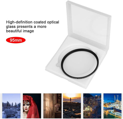 VBESTLIFE 95MM UV Camera Lens Filter, HD MCUV Series Aluminum Ultra Slim Multi-Layer Coating