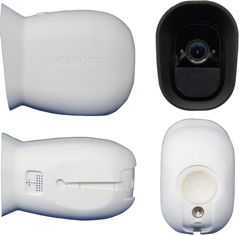 Silicone Case Skin with Dual Layer Sunshade Design, Clear Night Vision Cover, UV Weather Protection for Arlo Pro & Pro