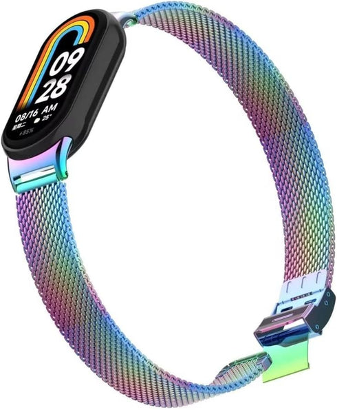 Stainless Steel Metal Replacement Strap for Xiaomi Mi Band 8, Wristband Accessories for Mi Band 8
