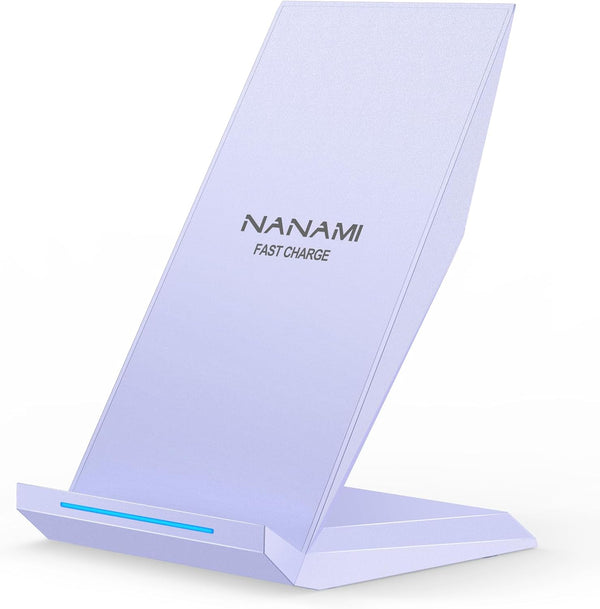 NANAMI Wireless Charger, Fast Qi-Certified Charging Stand for Apple iPhone 16/16 Plus/16 Pro/16 Pro Max, Desktop Charger