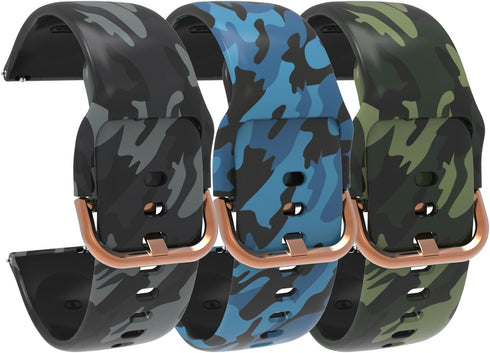 Band for Cosmo JrTrack 3/2 SE/2 Replacement Silicone Wristband, Camouflage Watch Straps for Kids Fitness Tracker