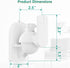 WALI Speaker Wall Mounts, Bookshelf Speaker Wall Mount Brackets, Surround Sound Speaker Mounts, 2 Pack, White
