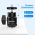 NEEWER Mini Ball Head with Cold Shoe & 1/4” Screw, 2 Pack, 360° Swivel 90° Tilt Ballhead Camera Mount Adapter