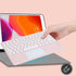 Wireless Keyboard with Touchpad, Ultra-Thin Rechargeable Bluetooth Keyboard Mini Wireless Keyboard with trackpad Round Key for iPad pro/iPad/iOS/Mac OS/Android/Windows (pink)