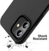 OTOFLY iPhone 12/12 Pro Case, Soft Silicone with Military Grade Drop Protection, Anti-Scratch Microfiber Lining,