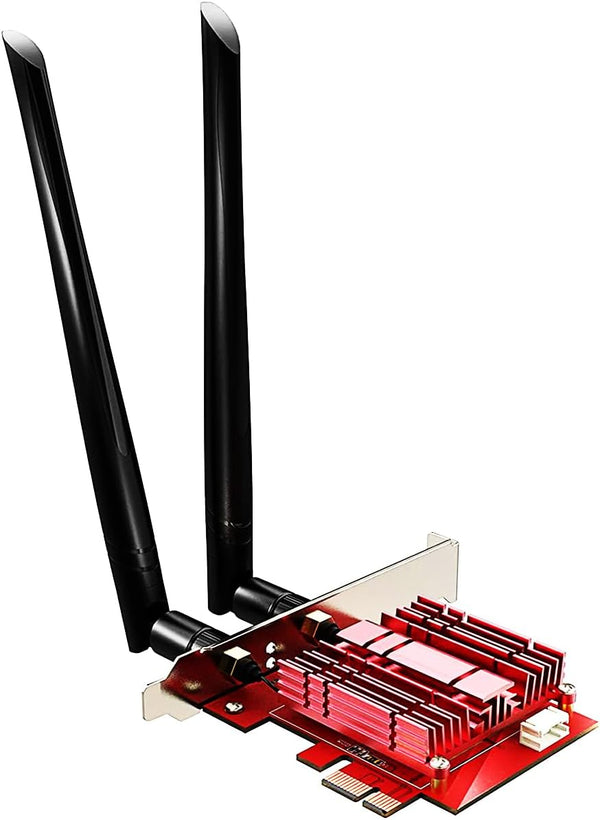 GLOTRENDS WiFi 6E AX5400 PCIe Card with Low-profile Bracket, Intel AX210 Chip, Bluetooth 5.3, Support Windows 11/10