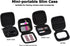 Ginsco Mini-Portable Hard Shell Square Earbuds Case for Apple EarPods/Samsung Galaxy Wired/Wireless Earbuds, Cell Phone