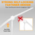 1200pcs 12 Inch, 50lb Zip Ties, RAZCC Cable Zip Ties Heavy Duty White Plastic Wire Ties with Tensile Strength
