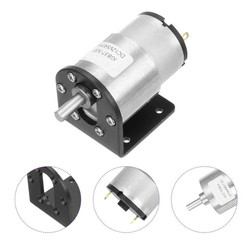 12V 5RPM 37mm DMiotech Micro DC Geared Motor with Bracket Gear Reduction Motors Diameter Gearbox Micro Speed Reduction