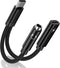 USB C to 3.5mm Adapter for Samsung Galaxy S24 S23 FE S22 S21 S20 Ultra, Google Pixel 7A 8 7 6 Pro, 2 in 1 Dongle