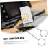 300 OSALADI Pcs Mobile Phone Card Remover Stainless Steel Tray Phone Tool Tray Removing Pin Tool Phone Chip Remover