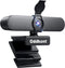 kovela 1080P Webcam with Microphone USB Web Cam Plug&Play Privacy Cover Adjustable Wide