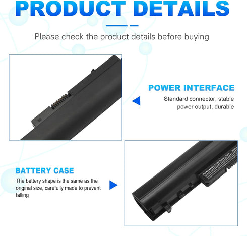 TREE.NB Laptop Battery Replacement for HP LA04, 776622-001, TPN-Q130, Black, High Performance New