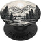 Pine Tree Mountain Scene PopSockets Adhesive PopGrip