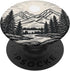 Pine Tree Mountain Scene PopSockets Adhesive PopGrip
