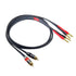 Male RCA to Banana Plug Speaker Cable, 12AWG, 2 Pack (3FT) - Banana Plug to RCA Speaker Cable