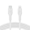 Belkin BoostCharge Flex Silicone USB-C to Lightning Cable (2M/6.6FT), MFi-Certified for iPhone Series with Cable Clip -